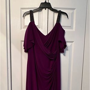 Purple elegant dress worn once.Lauren Ralph Lauren